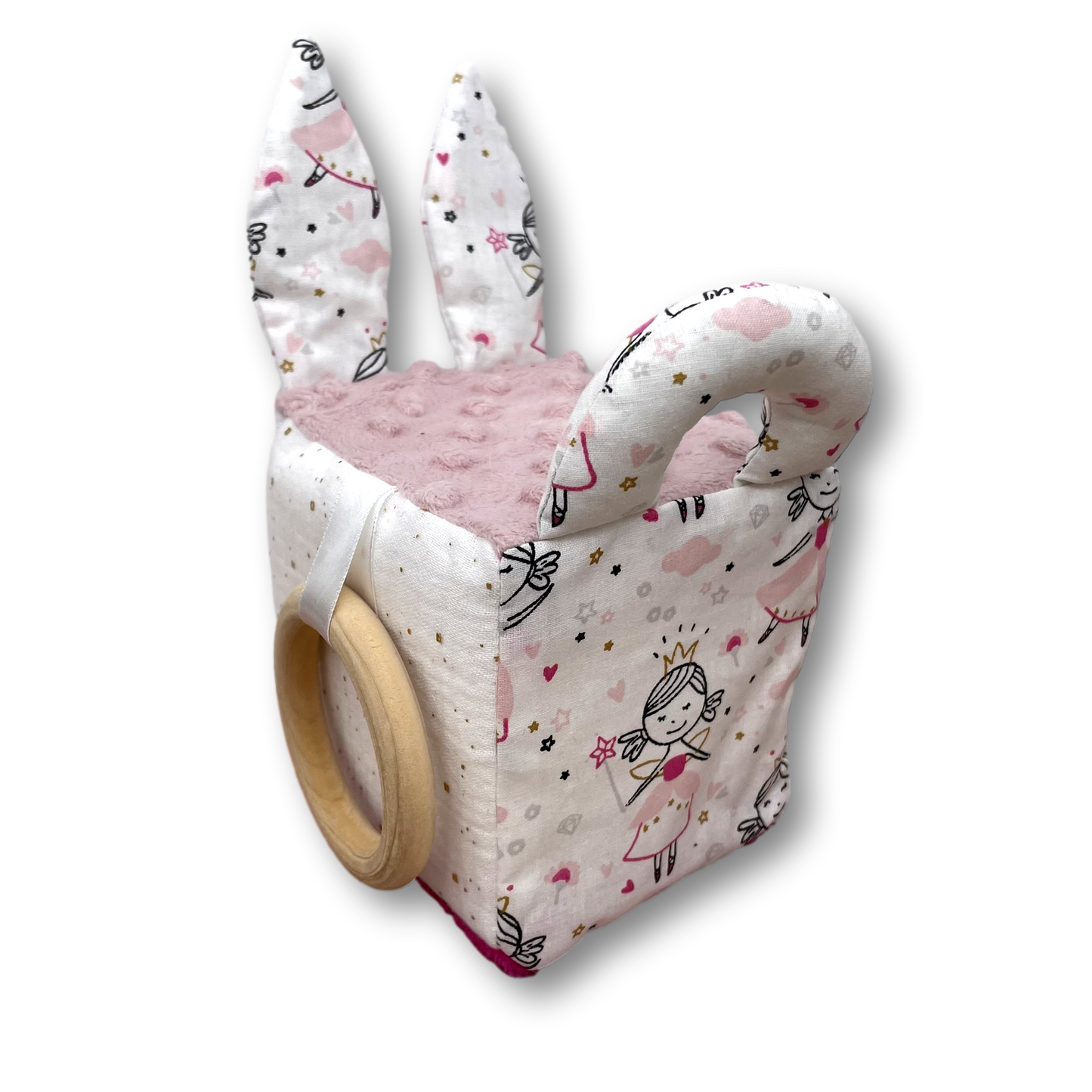 Cube d'activités en tissu Princesses, éveil bébé
