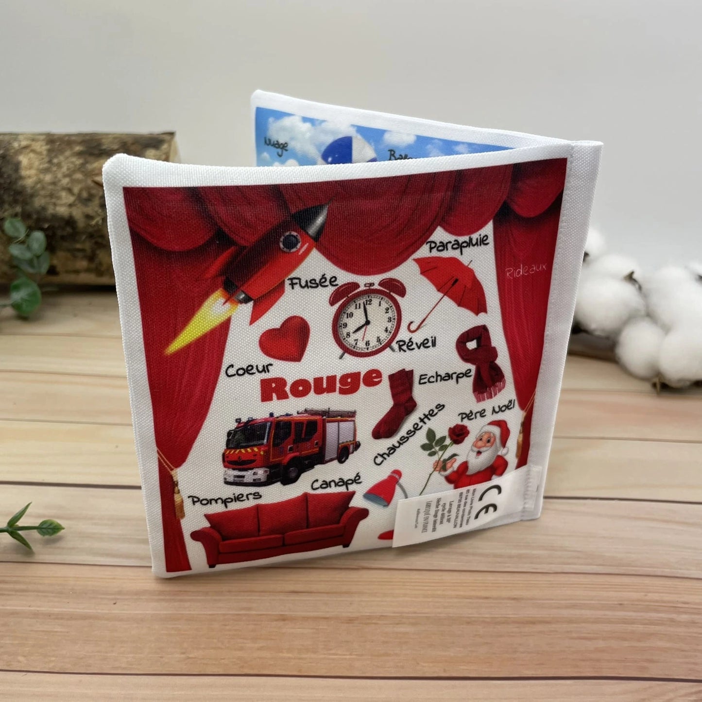 livre tissu vocabulaire bébé