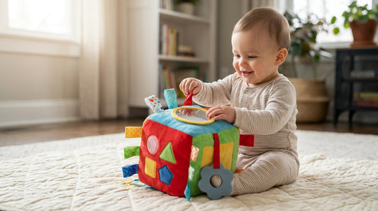 Pourquoi offrir un cube d'activités en tissu pour l'éveil de bébé ?