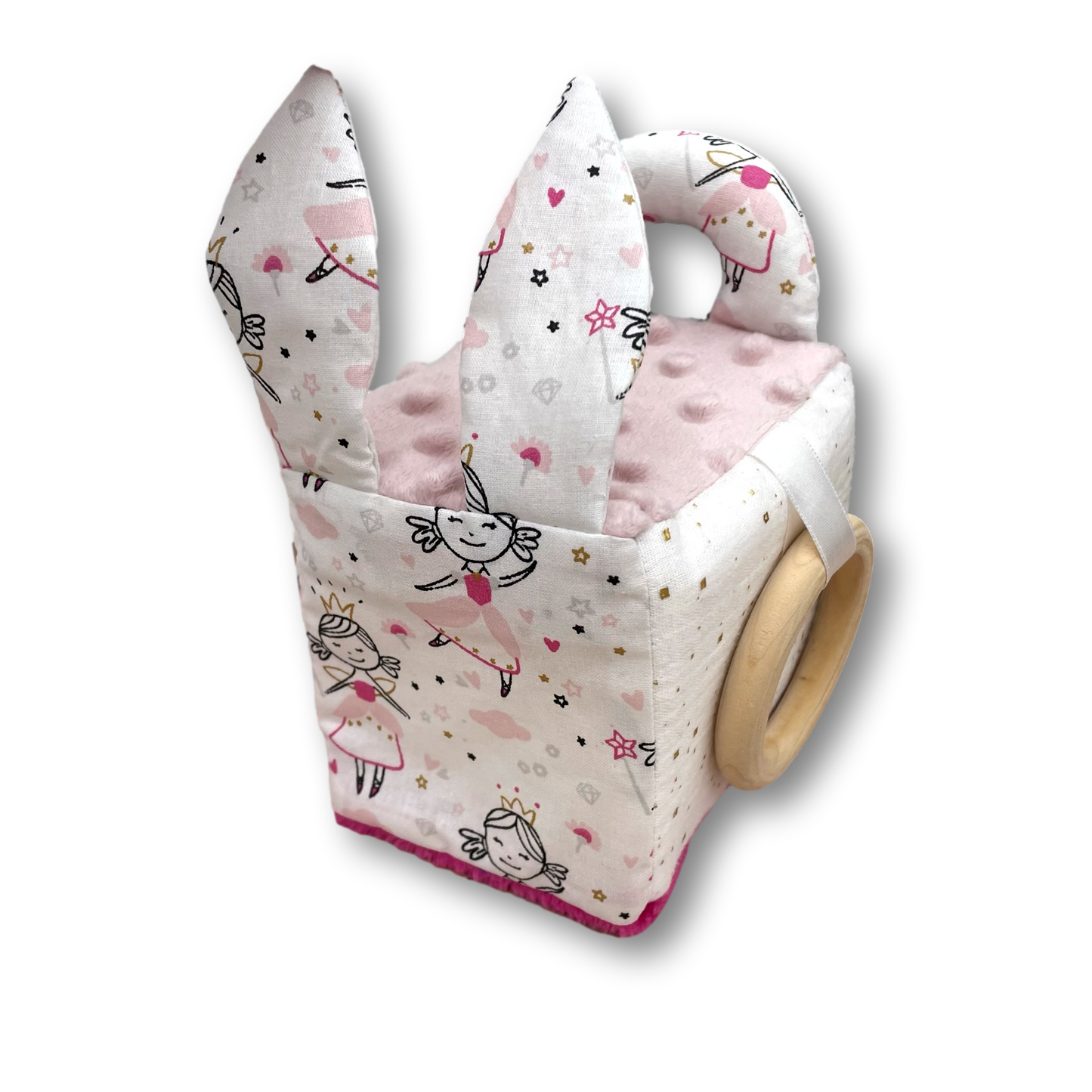 Cube d'activités en tissu Princesses, éveil bébé