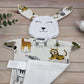 Doudou Lapin tissu animaux de la savane