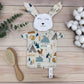 Doudou Lapin tissu renard aventures