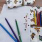 Pochette coloriage et dessin 2 en 1, 100% tissu, lavable et réutilisable thème Pat Patrouille