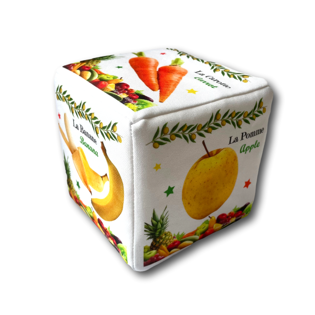 cube d'éveil bébé fruit et légumes