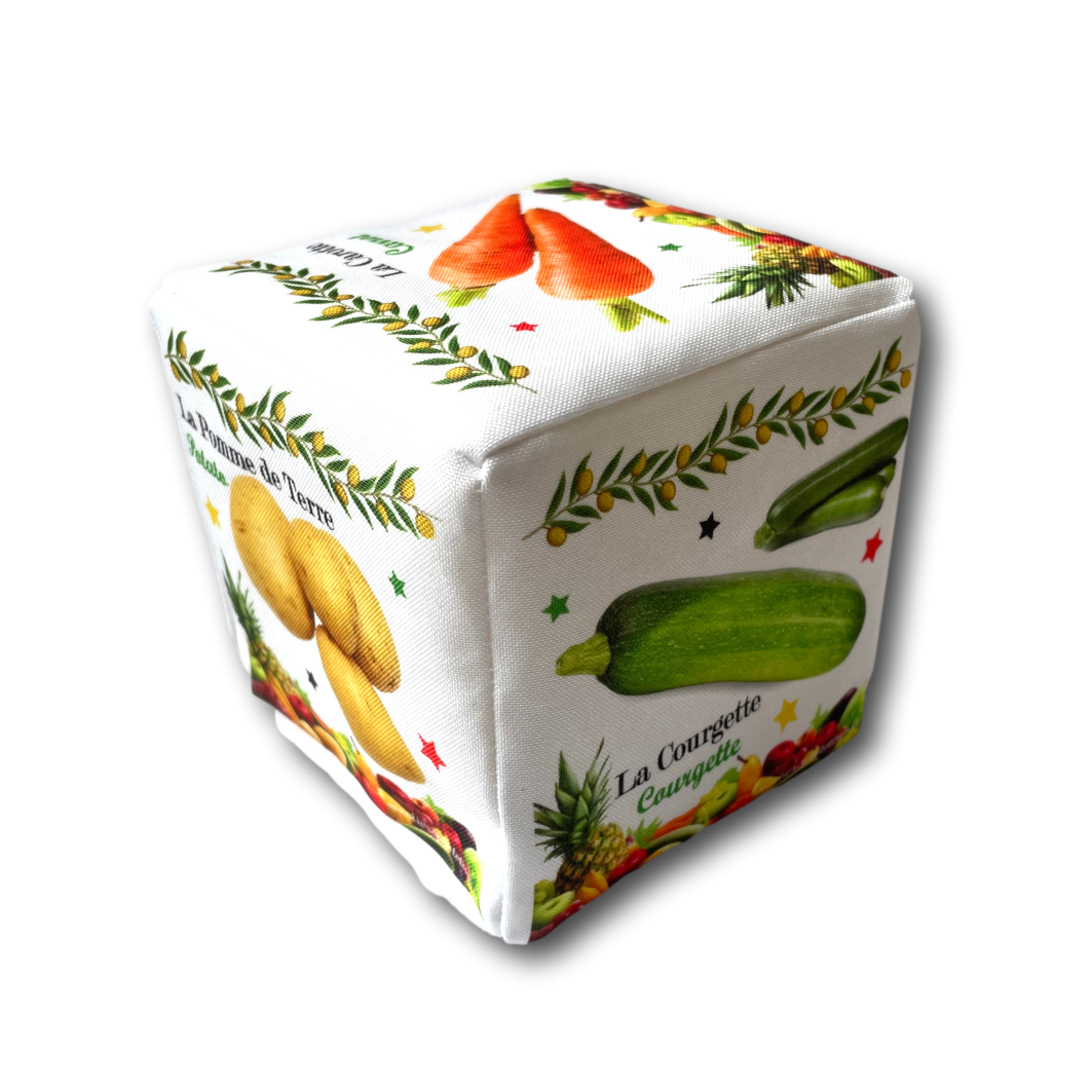 cube d'éveil bébé fruit et légumes