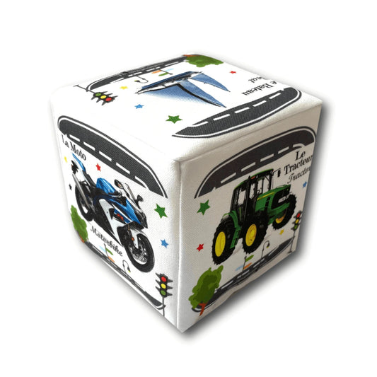 Cube d'éveil bébé tissu transport