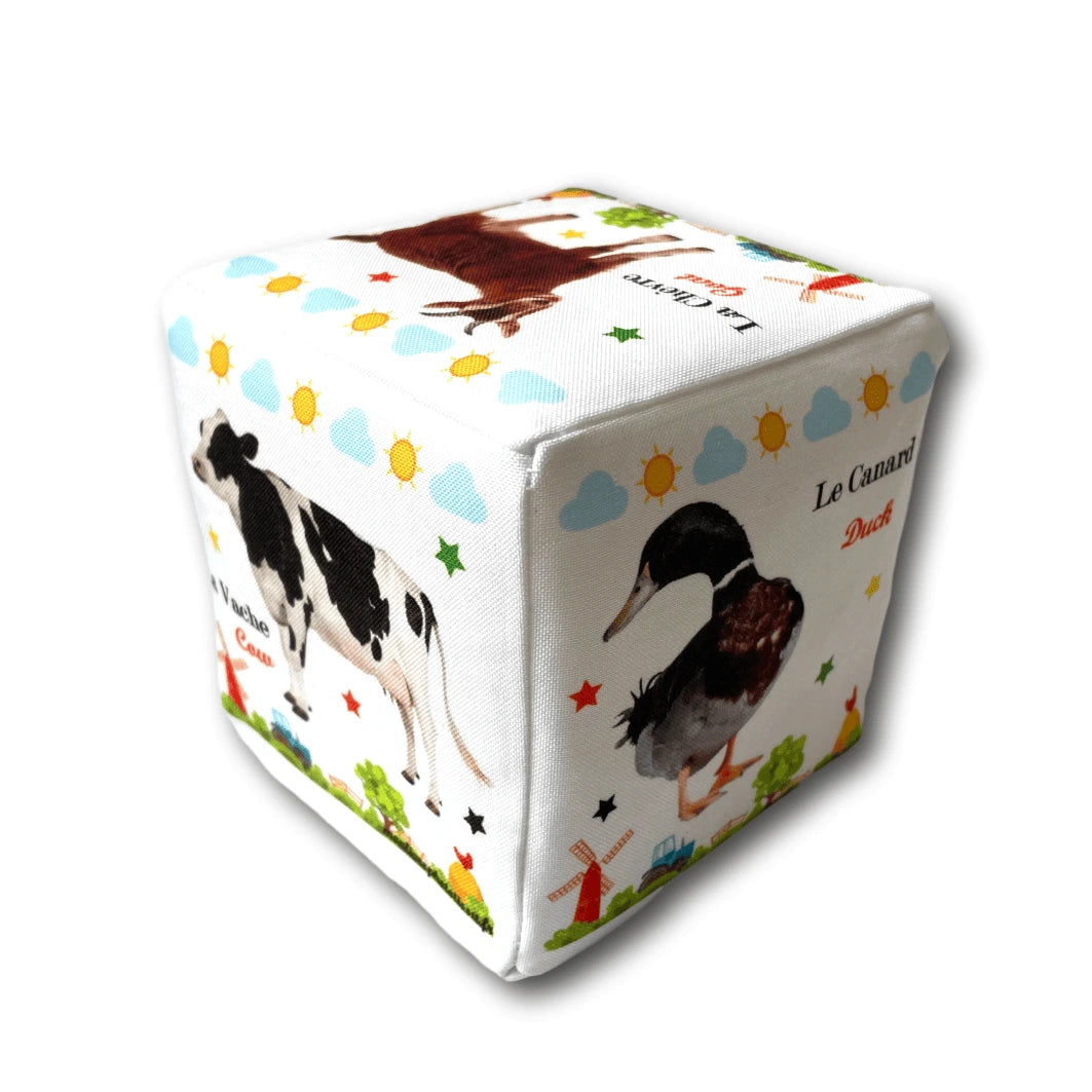 cube d'éveil bébé animaux de la ferme jouet premier age