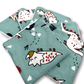 7 Lingettes Lavables coton et éponge bambou oeko-tex, débarbouillettes bébé enfant Dinosaures