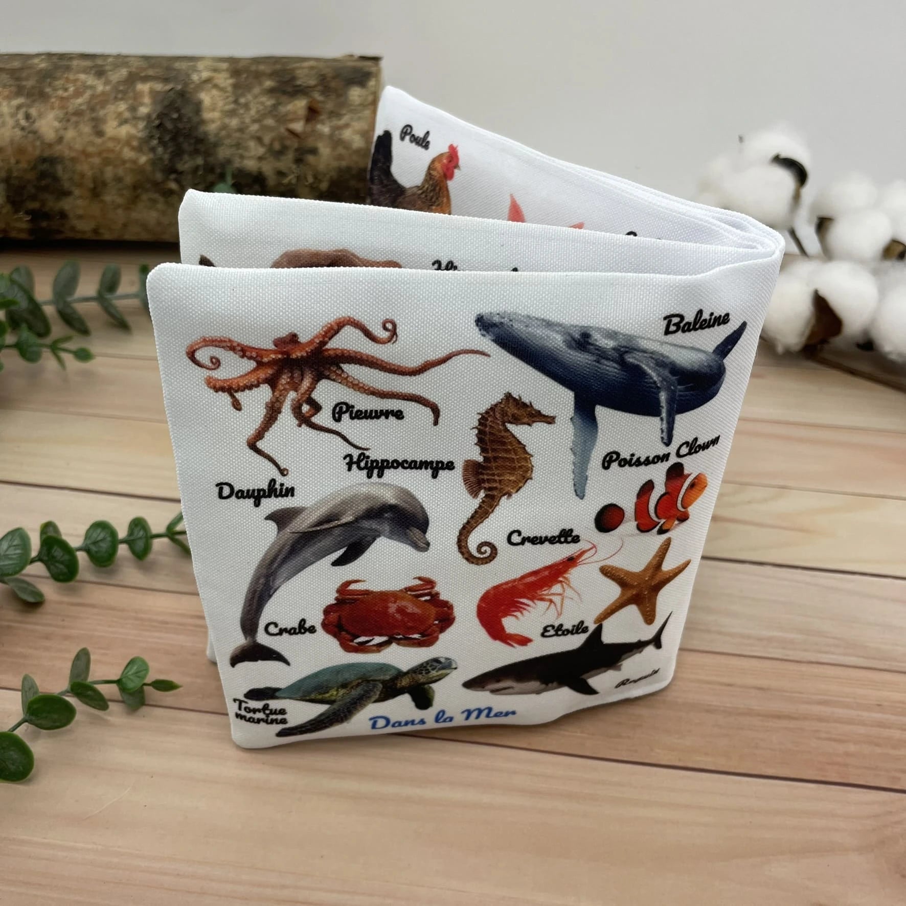livre bébé imagier animaux mer marins