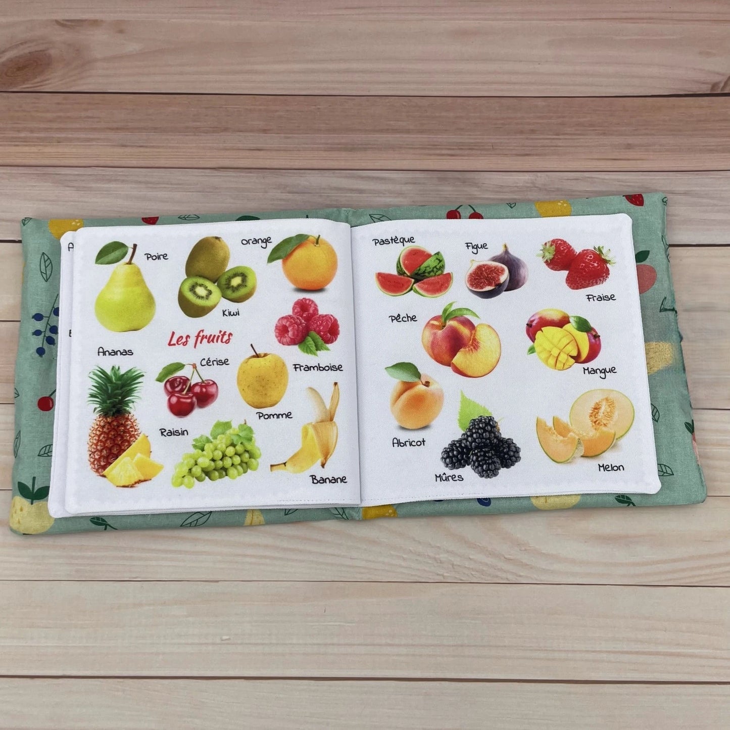 livre d(éveil bébé apprentissage fruits