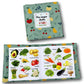 livre d'éveil bébé repas nourriture fruits légumes