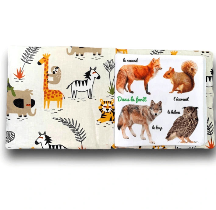 livre d'éveil imagier bébé animaux foret