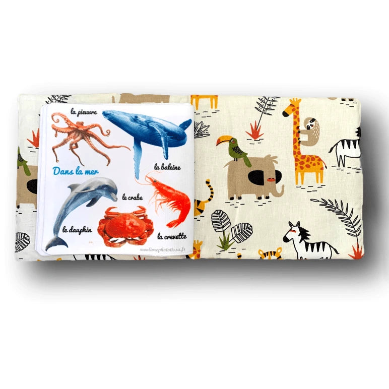 livre imagier bébé animaux marins