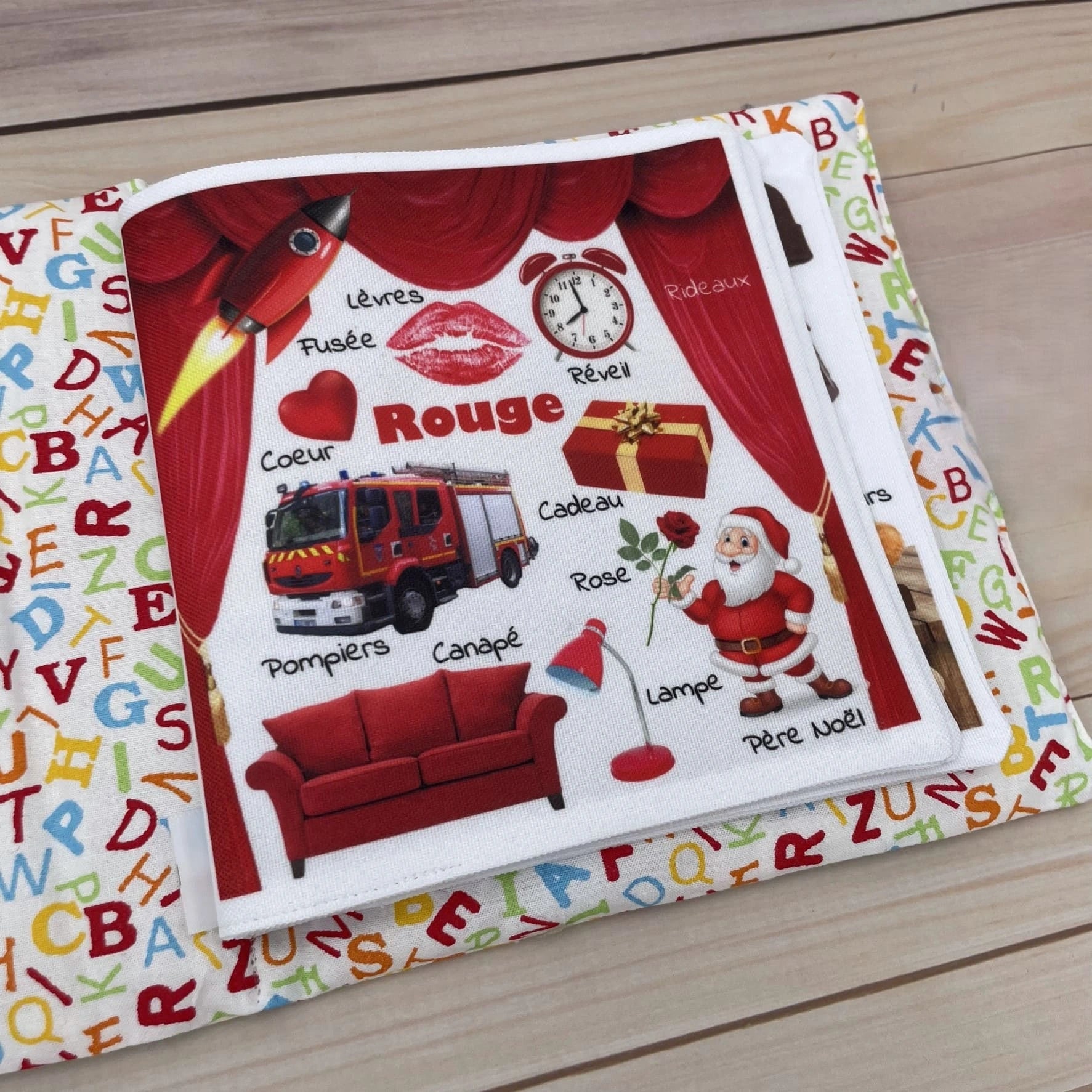 livre d'éveil imagier bébé apprentissage couleurs et mots