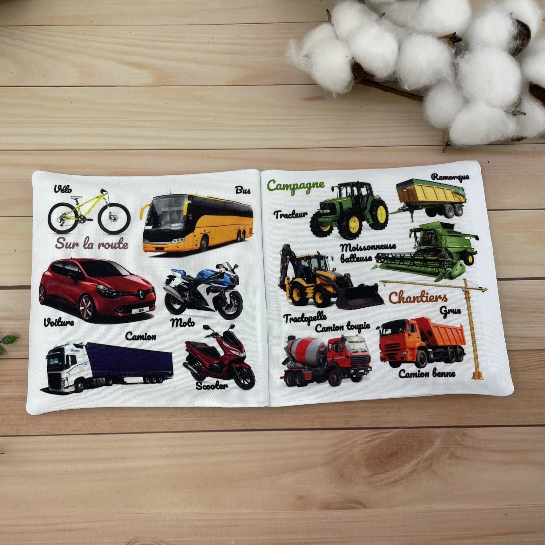 livre imagier bébé transports