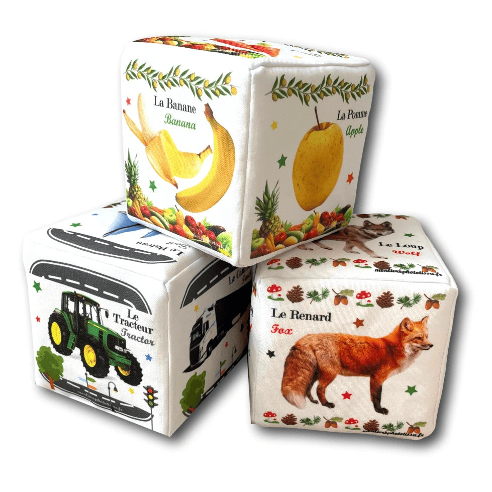 cube d'éveil jouet premier age bébé apprentissage language