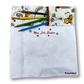 Pochette coloriage et dessin 2 en 1, 100% tissu, lavable et réutilisable thème Animaux